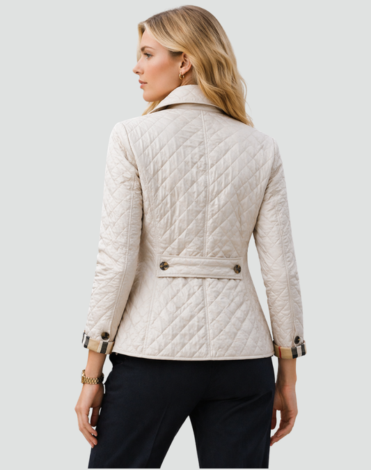 Women's Quilted Button-Up Jacket | Lightweight Transitional Coat
