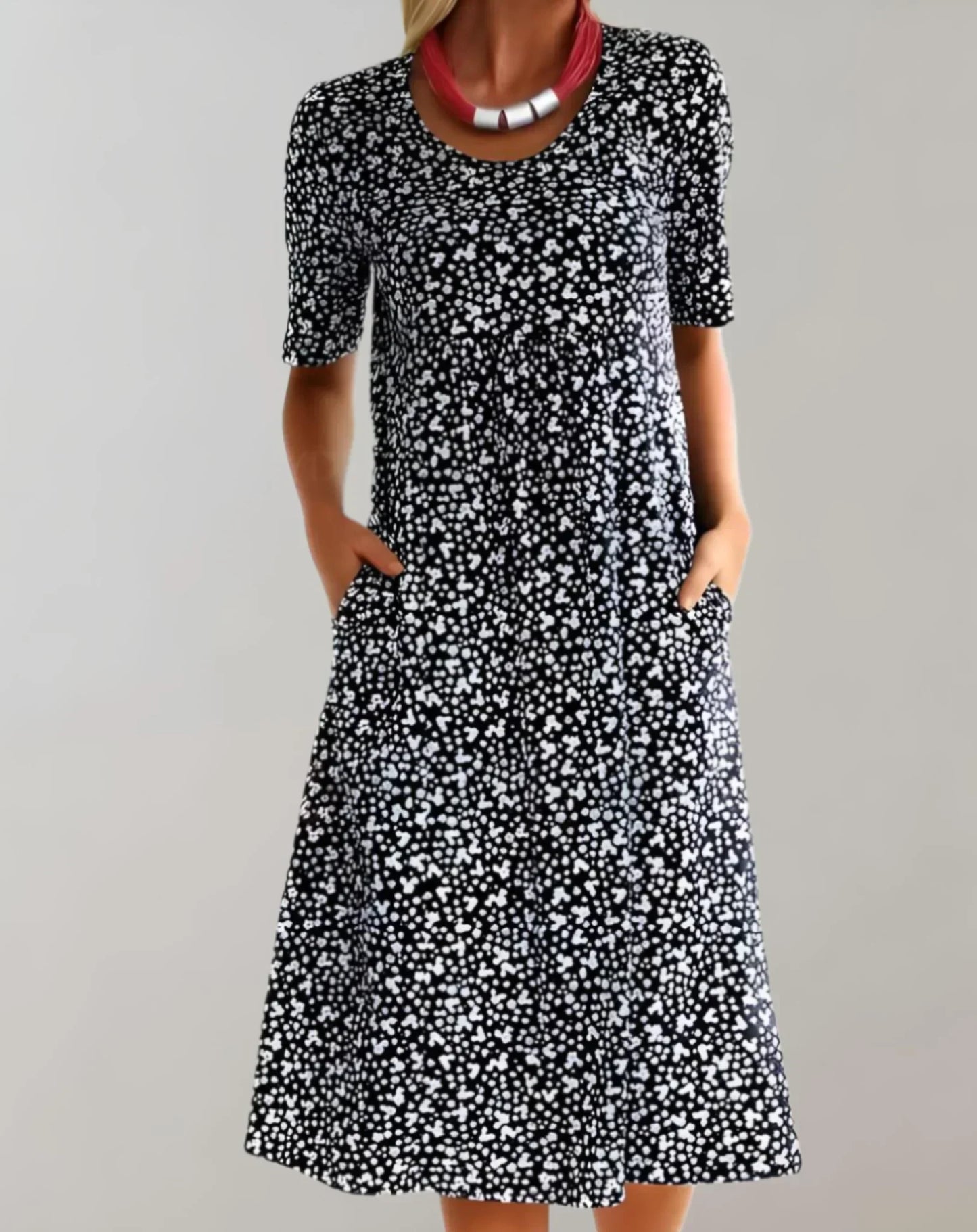 Women's V-Neck Casual Dress | 8 Colours and Sizes Up to 5XL
