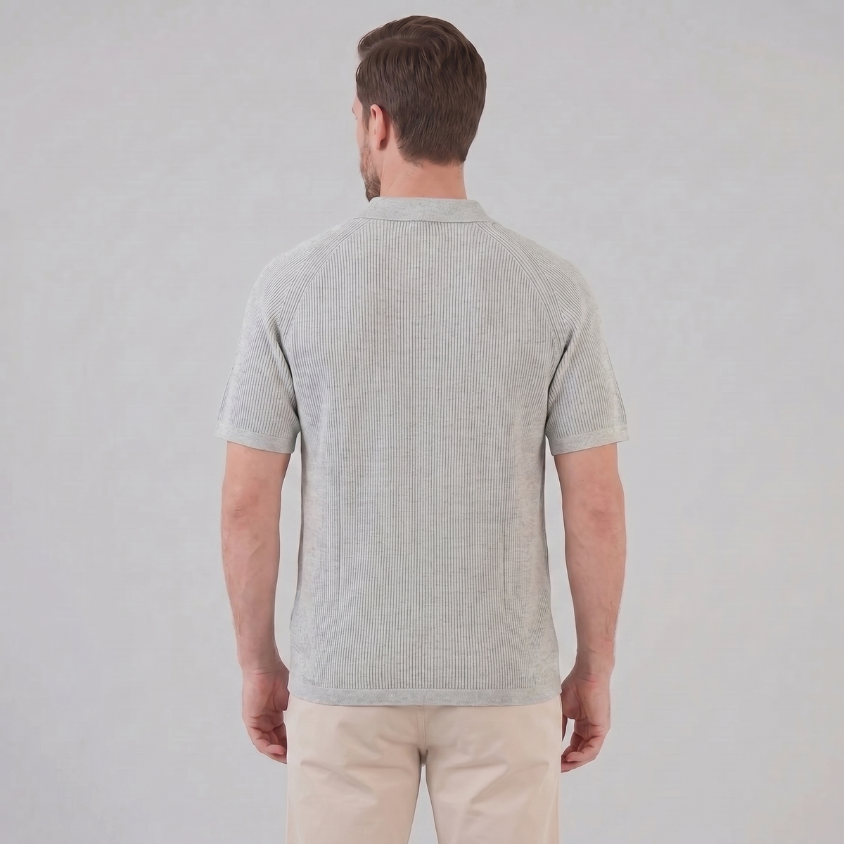 Men's Long Sleeve Button Polo Shirt | Smart Casual Classic Fit