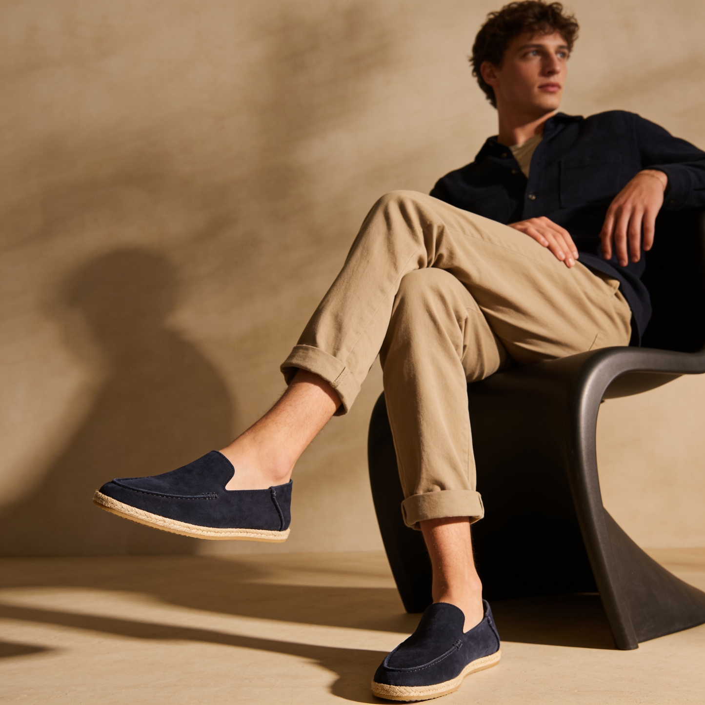Men's Suede Style Espadrille Slip-On | Casual Summer Comfort