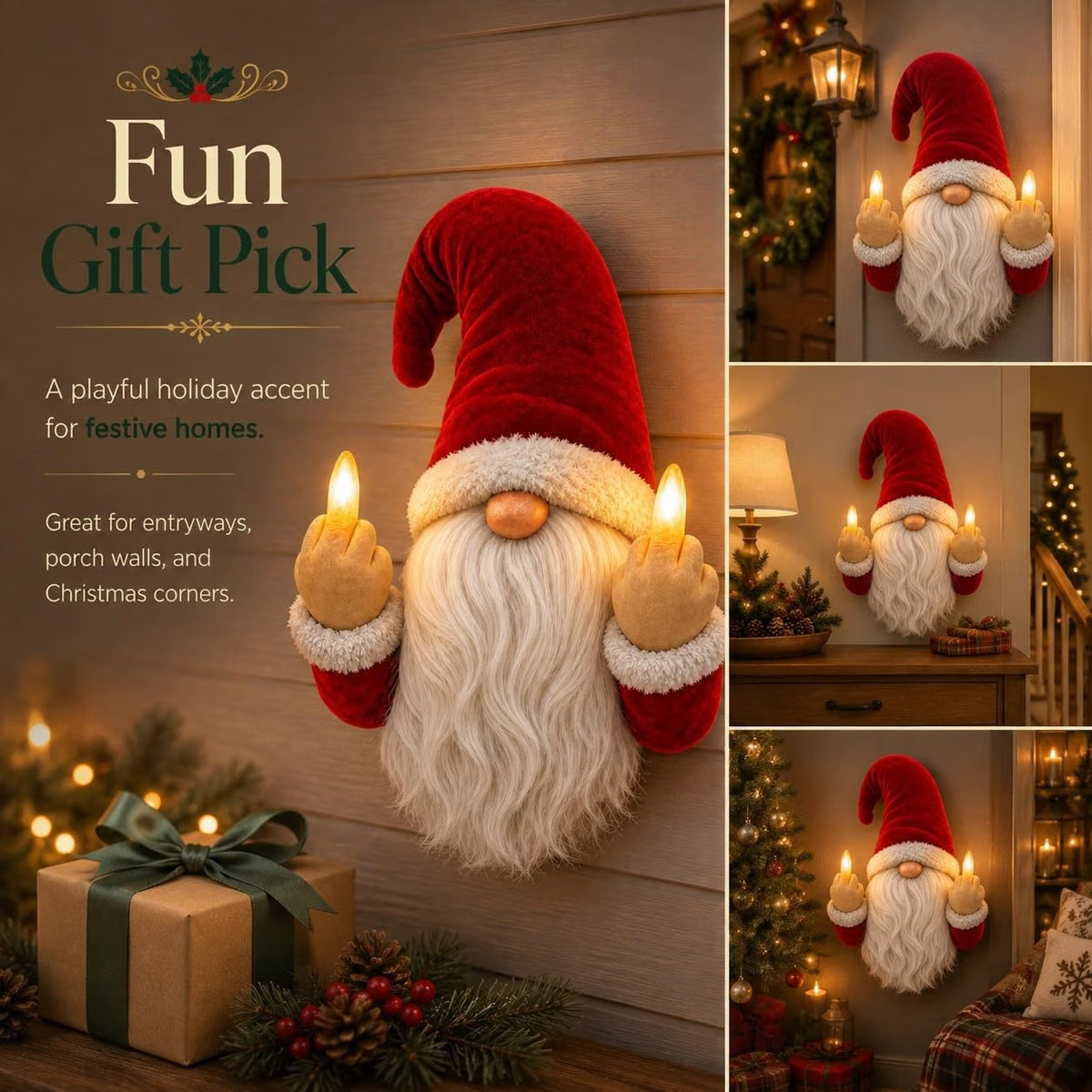 Merry Flippin' Christmas Gnome