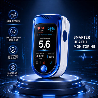 Glucose Health Monitor – Needle-Free Fingertip Health Tracking