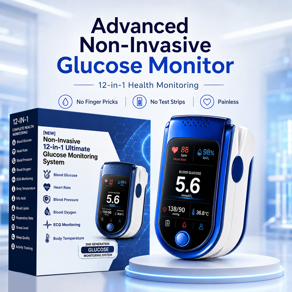 Glucose Health Monitor – Needle-Free Fingertip Health Tracking