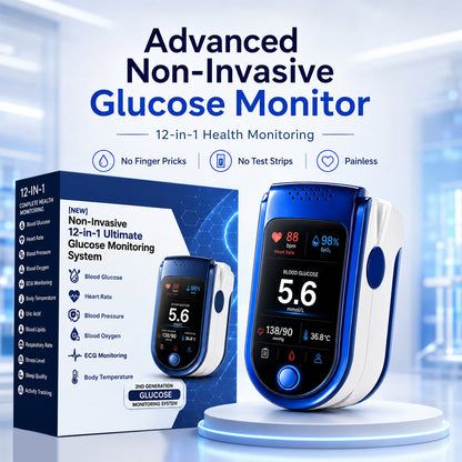 Glucose Health Monitor – Needle-Free Fingertip Health Tracking