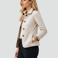 Women's Quilted Button-Up Jacket | Lightweight Transitional Coat