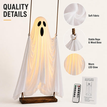 Boo & Bough™ Glowing Ghost Swing