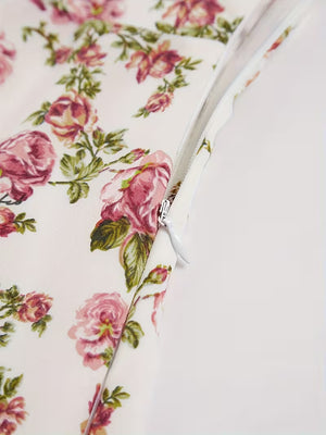 Women's Floral Midi Dress | Elegant Spaghetti Strap Summer Dress