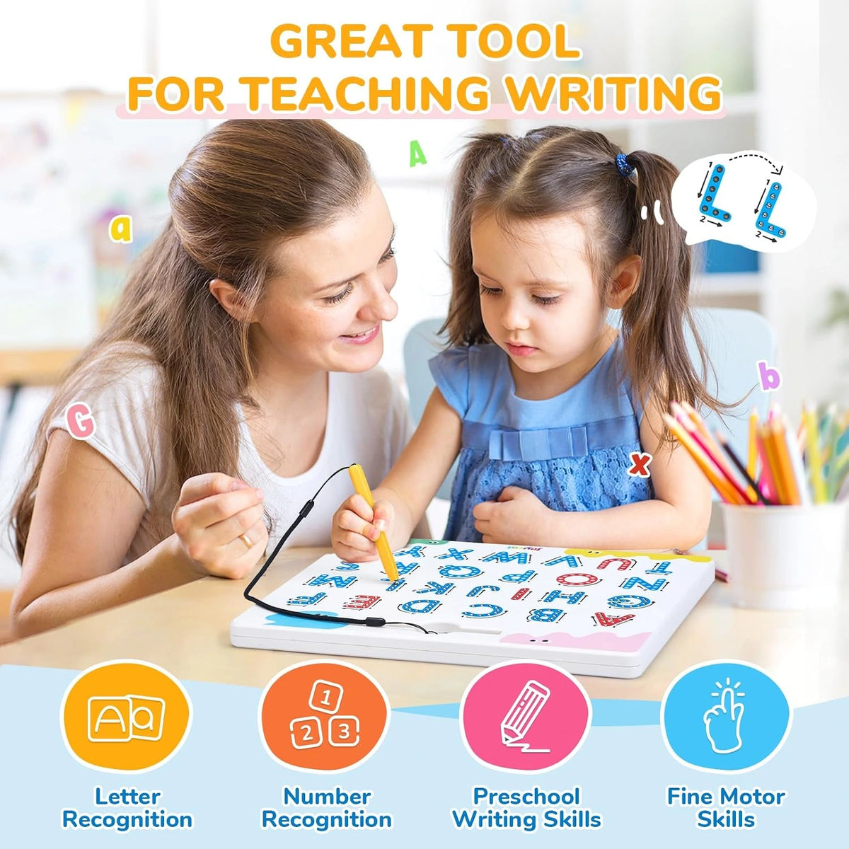 Magnetic Tracing Board Letter & Number