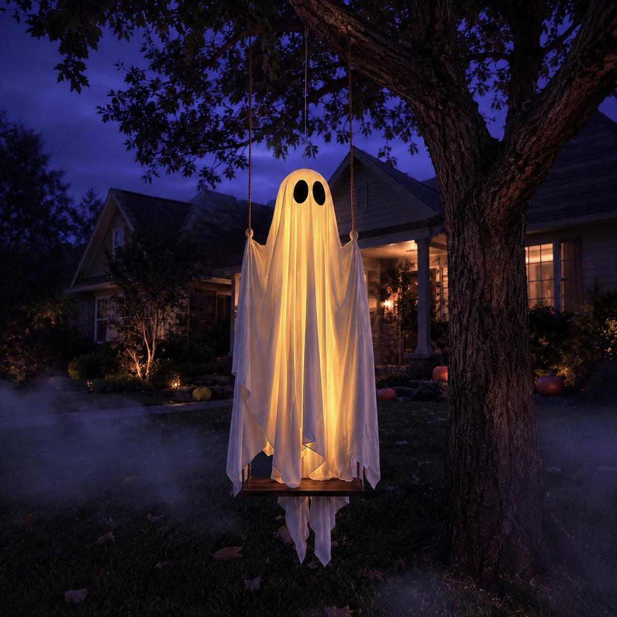 Boo & Bough™ Glowing Ghost Swing