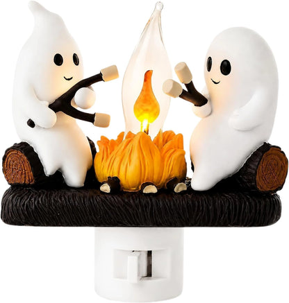 Ghost Campfire Halloween Plug-in Night Light