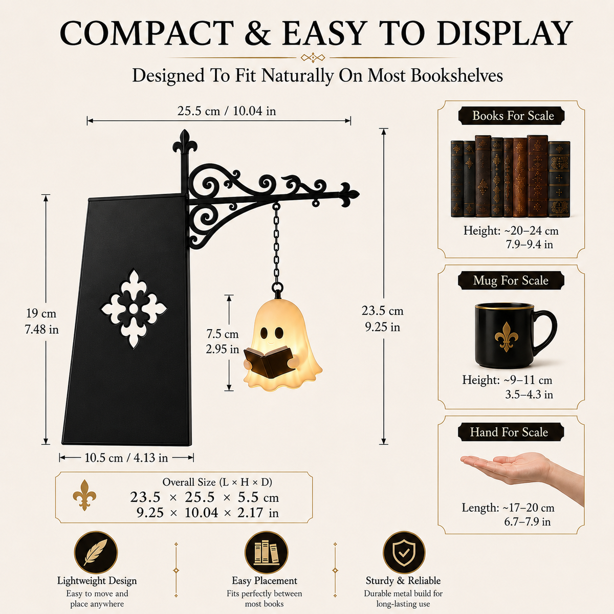 NookSpirit Bookshelf Lamp