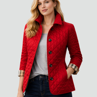 Women's Quilted Button-Up Jacket | Lightweight Transitional Coat