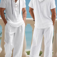 Men's Hooded Two-Piece Set | Casual Relaxed Top & Pants