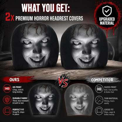 Horror Headrest Cover