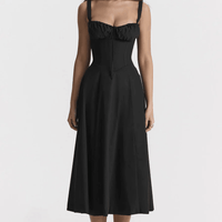 Women's Floral Strapless Summer Dress