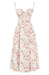 Women's Floral Strapless Summer Dress