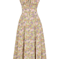 Women's Floral Strapless Summer Dress