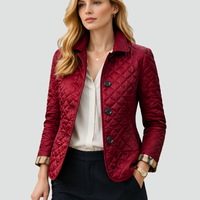 Women's Quilted Button-Up Jacket | Lightweight Transitional Coat