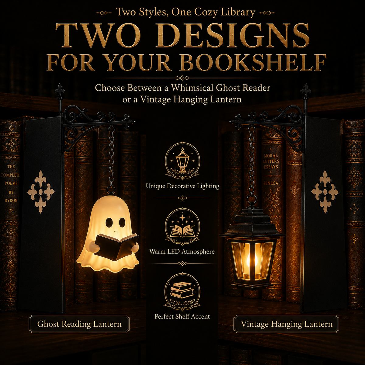 NookSpirit Bookshelf Lamp