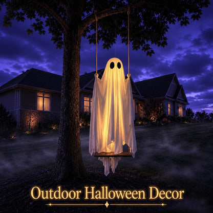 Boo & Bough™ Glowing Ghost Swing