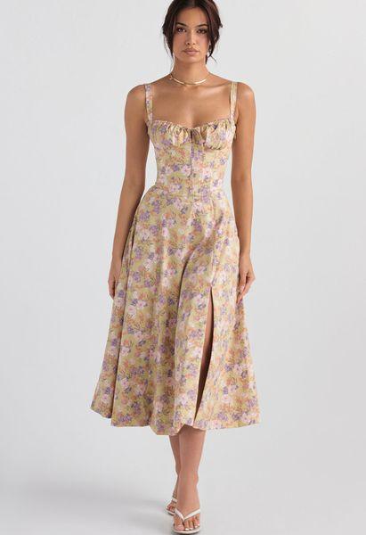 Women's Floral Strapless Summer Dress