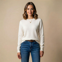 Women's Cashmere Style Crewneck Jumper