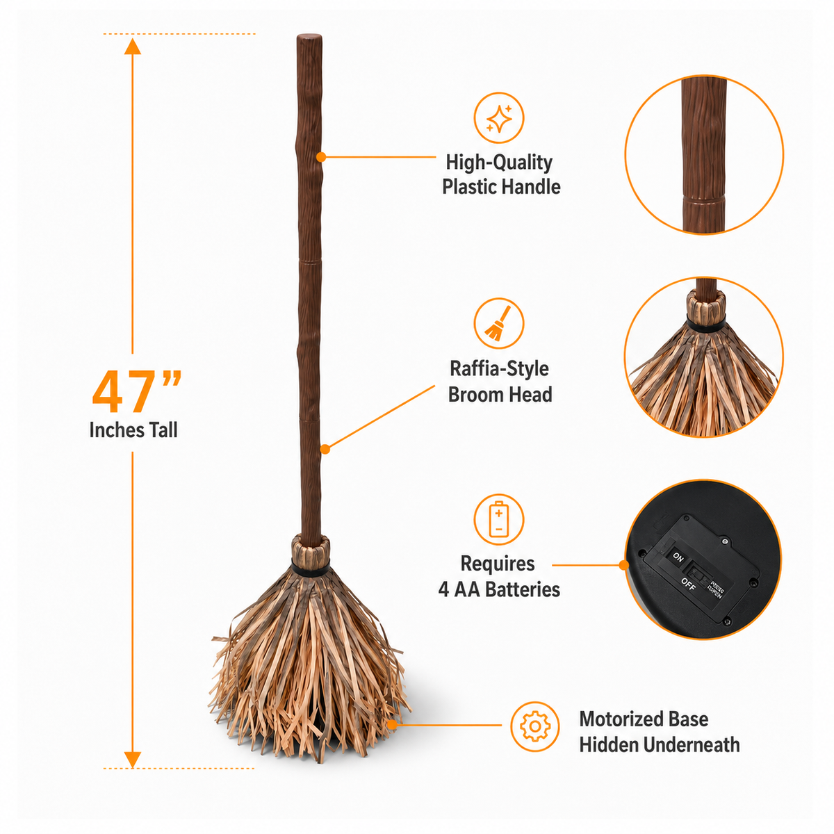 Broomy™ Floating Witch Broom