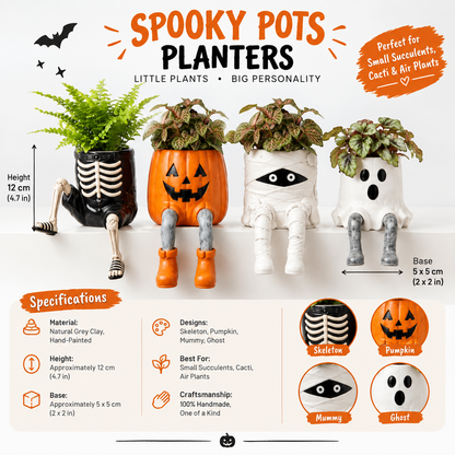 Unique Halloween Planters for Home & Garden