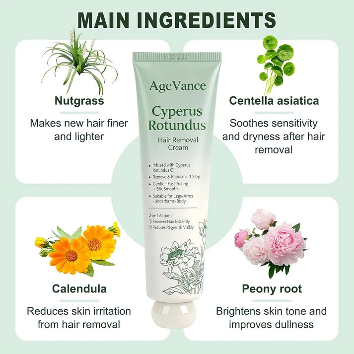 Cyperus Rotundus Hair Removal Cream