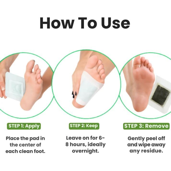 DetoxPlus Lymphatic Drainage Foot Pads
