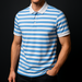 Men's Casual Striped Polo Shirt | Short Sleeve Smart Casual Essential