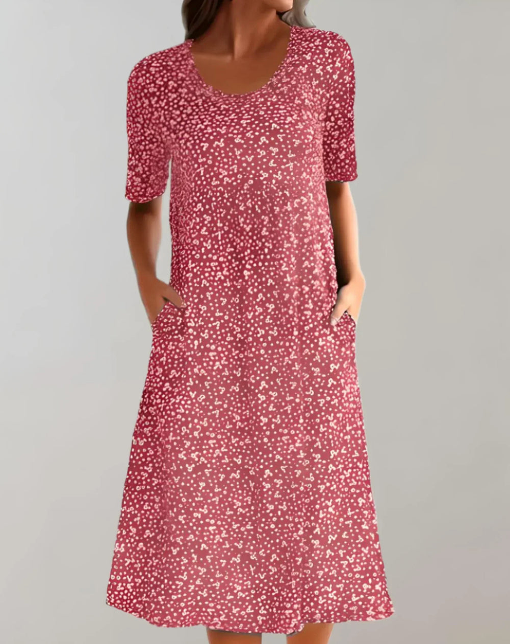 Women's V-Neck Casual Dress | 8 Colours and Sizes Up to 5XL