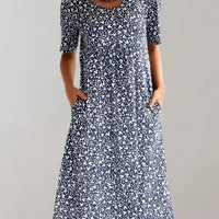 Women's V-Neck Casual Dress | 8 Colours and Sizes Up to 5XL