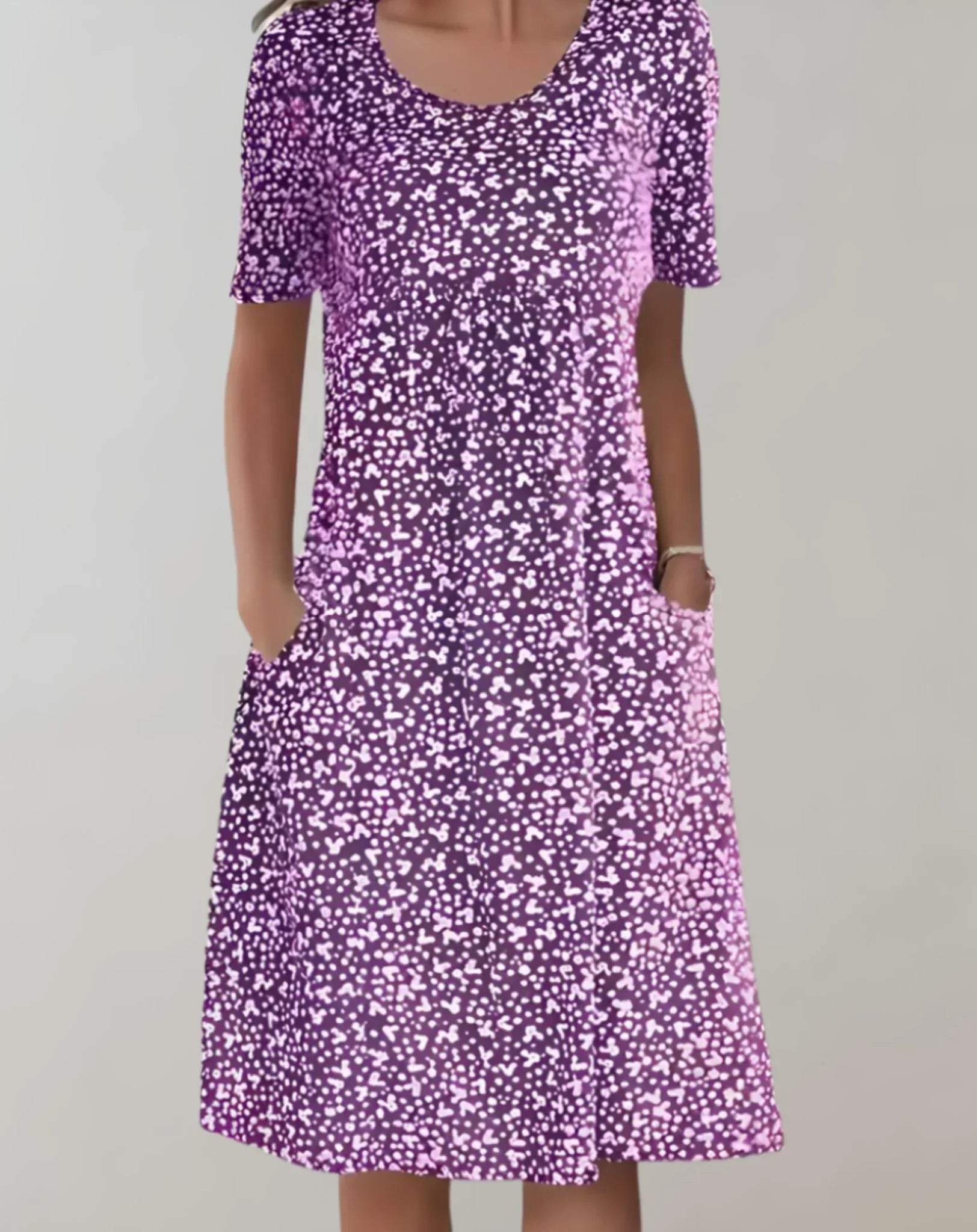 Women's V-Neck Casual Dress | 8 Colours and Sizes Up to 5XL