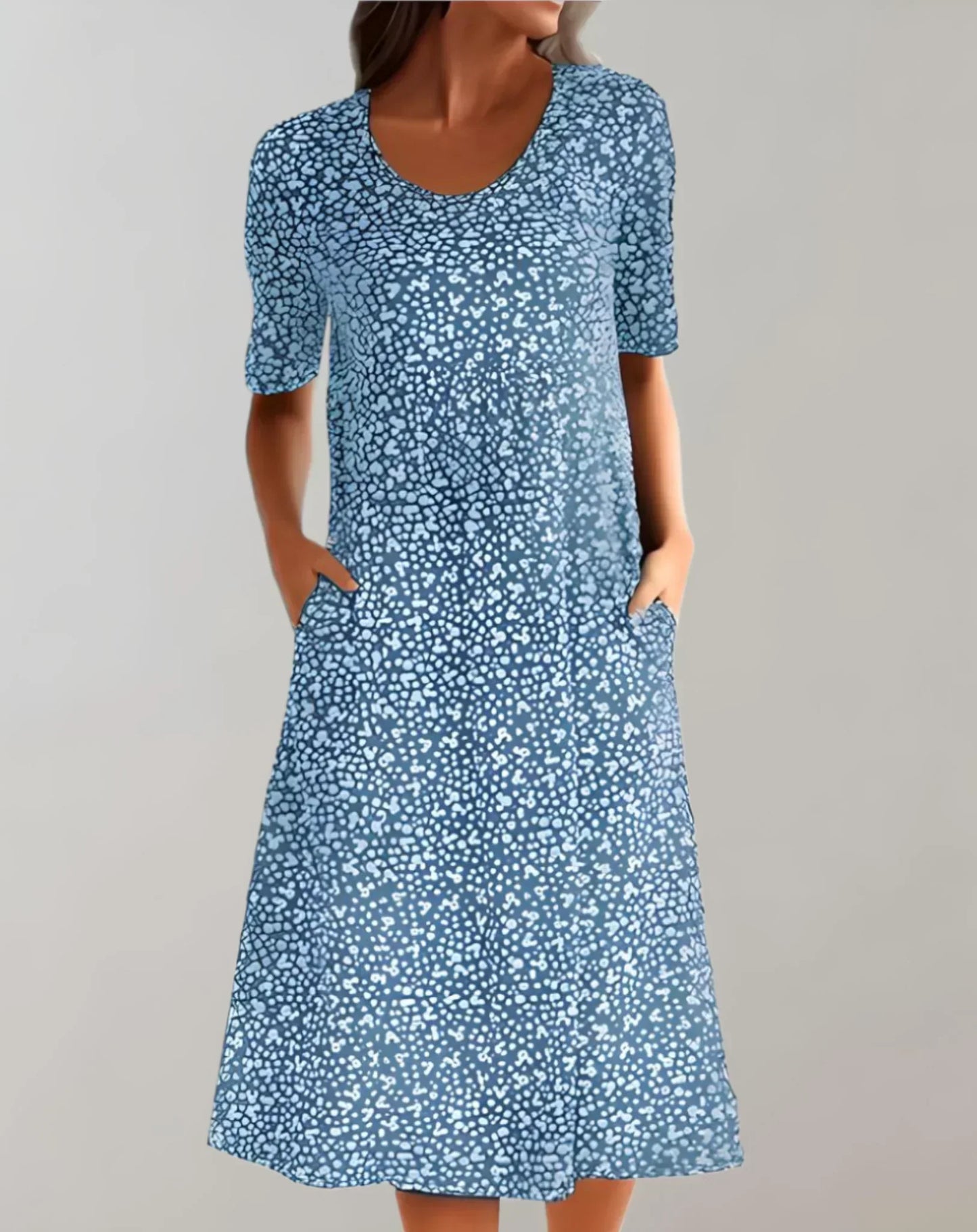 Women's V-Neck Casual Dress | 8 Colours and Sizes Up to 5XL
