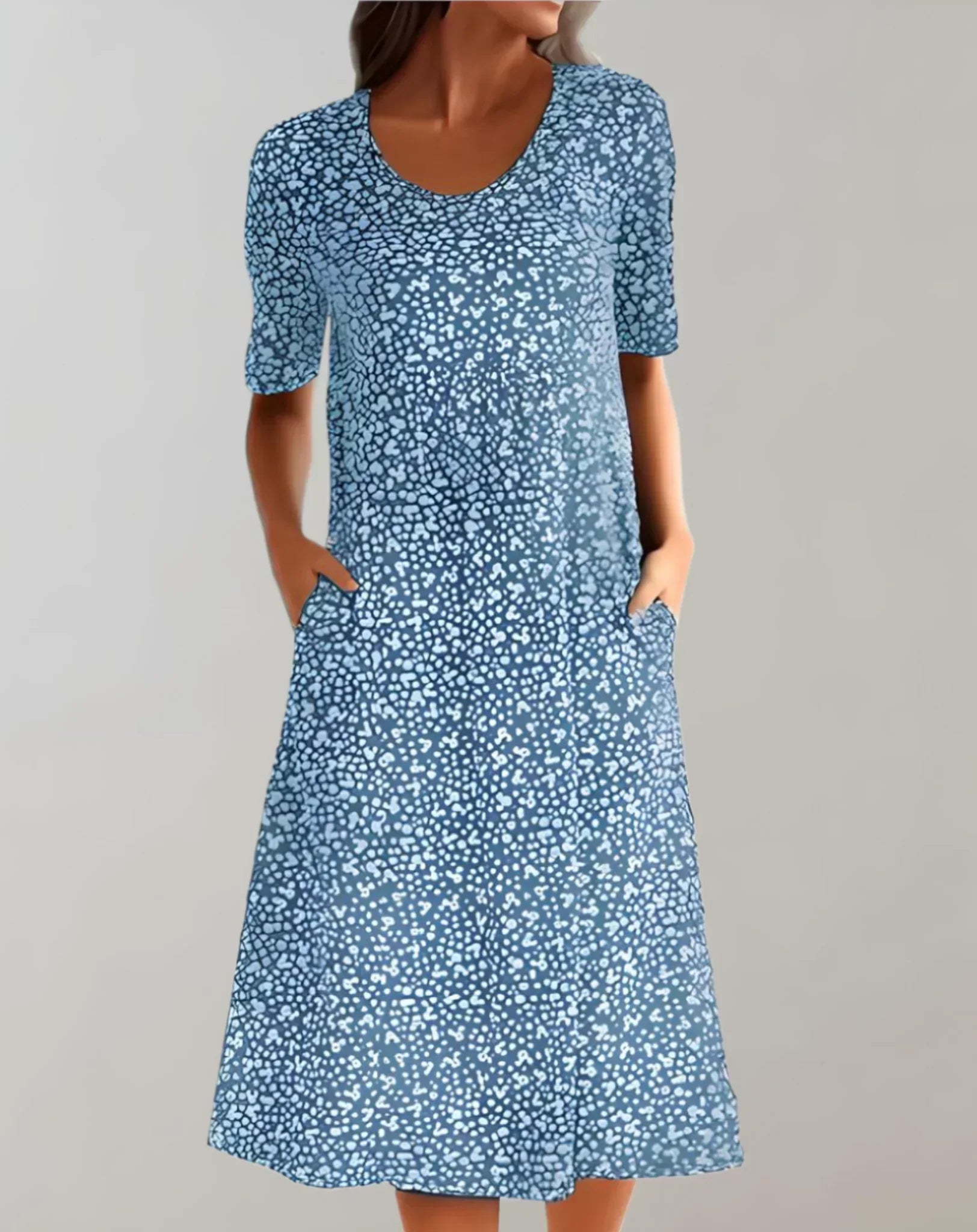 Women's V-Neck Casual Dress | 8 Colours and Sizes Up to 5XL