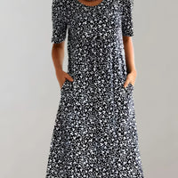 Women's V-Neck Casual Dress | 8 Colours and Sizes Up to 5XL