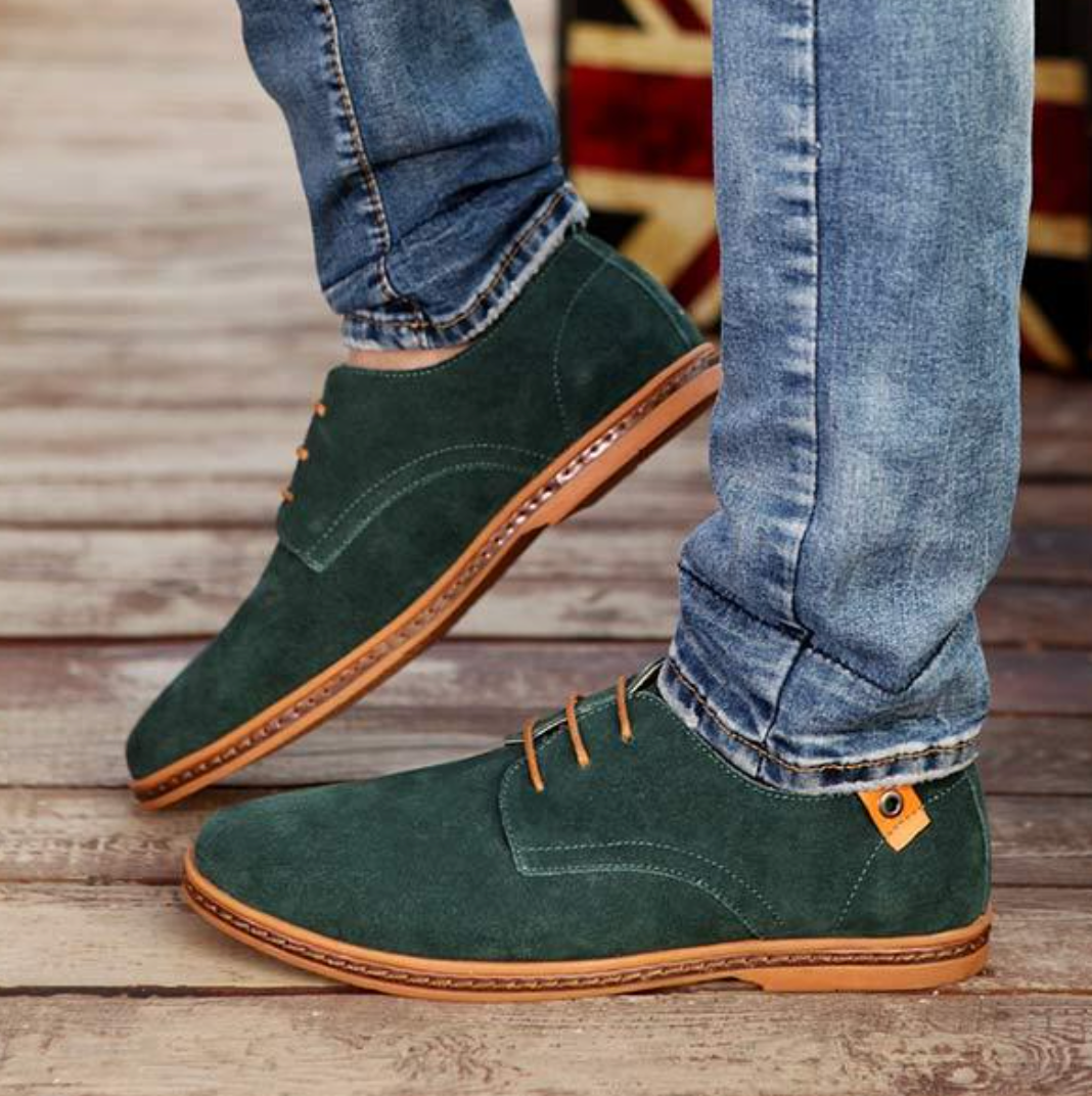 Men's Leather Style Lace-Up Shoes | Smart Casual Everyday Wear