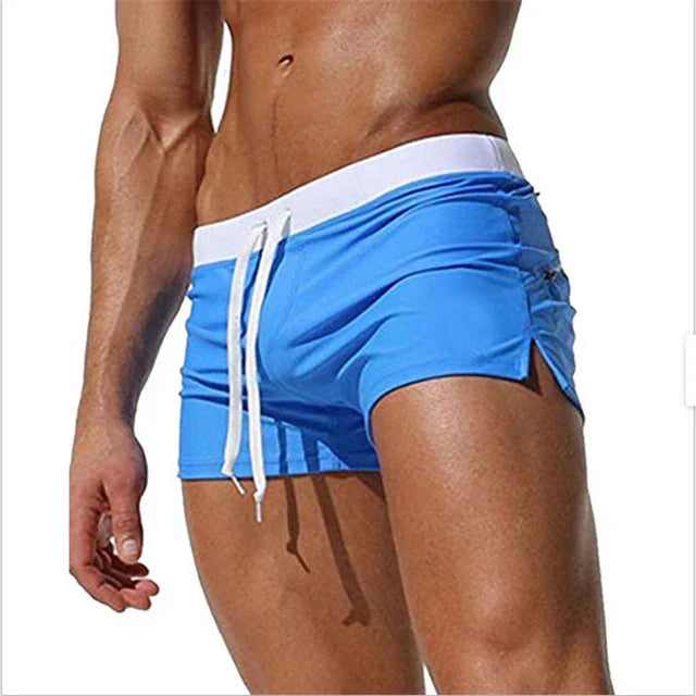 Men's Lightweight Swim Shorts | Quick-Dry Drawstring Beachwear