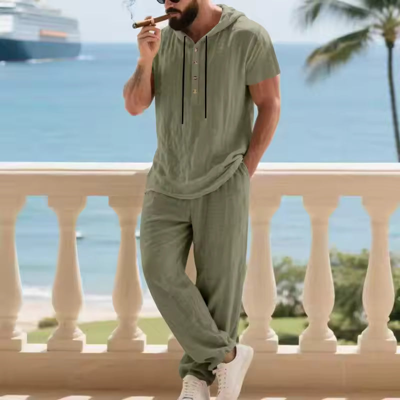Men's Hooded Two-Piece Set