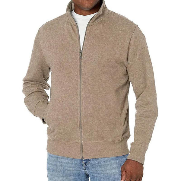 Men's Full-Zip Sweater Jacket/Brown