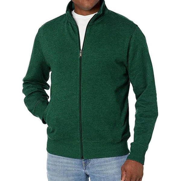 Men's Full-Zip Sweater Jacket/Green