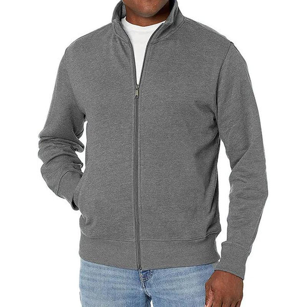 Men's Full-Zip Sweater Jacket/Grey
