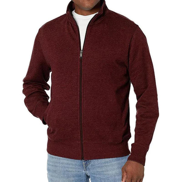 Men's Full-Zip Sweater Jacket/Red
