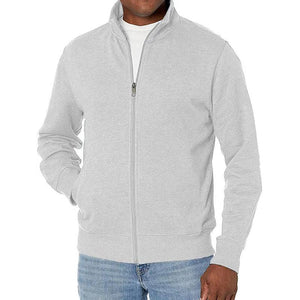 Men's Full-Zip Sweater Jacket/White