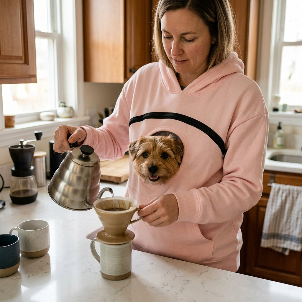 Pet Pouch Hoodie – Kangaroo Pocket for Small Dogs & Cats