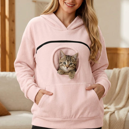 Pet Pouch Hoodie – Kangaroo Pocket for Small Dogs & Cats