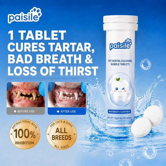 Paisile Pet Dental Cleaning Tablets