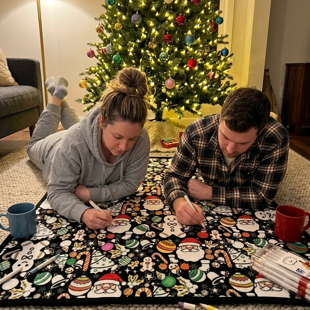 Christmas Coloring Blanket