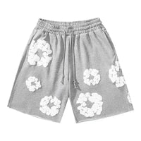 Unisex Relaxed Fit Graphic Drawstring Shorts